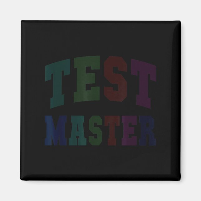 Imã Mestre de teste engraçado dia de teste modo profes (Frente)