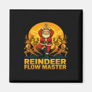 Imã Mestre do Fluxo de Rena Yoga Papai Noel Natal Féri