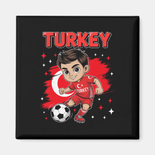 Imã Meta Kid Objetivo Desenho Animado Türkiye Bandeira