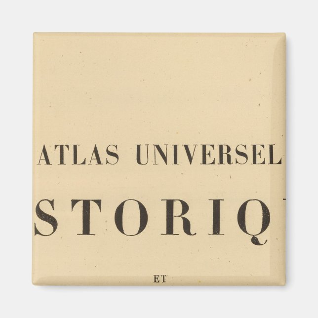 Imã Metade do Título Atlas - Historiação universal (Frente)
