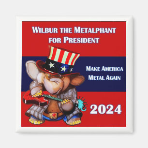 Imã Metalfant para o Presidente 2024 Magnet White
