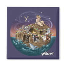 Metalfant Wilbur & Noah-ery's Ark Magnet