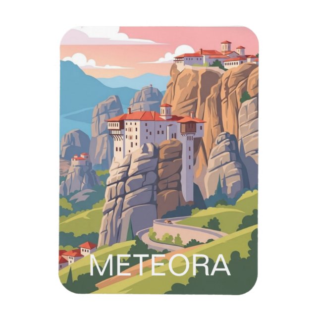 Ímã Meteora Grécia Viagem (Vertical)