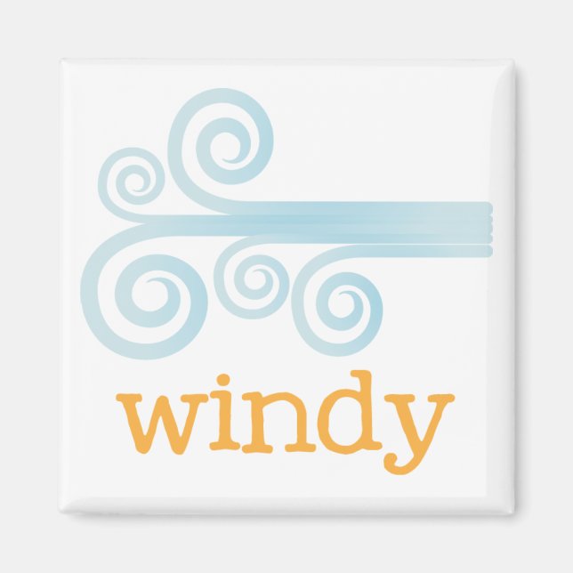 Imã Meteorologia da geladeira - WINDY (Frente)