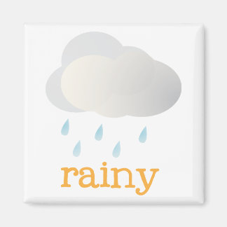 Imã Meteorologia de Fridge - RAINY