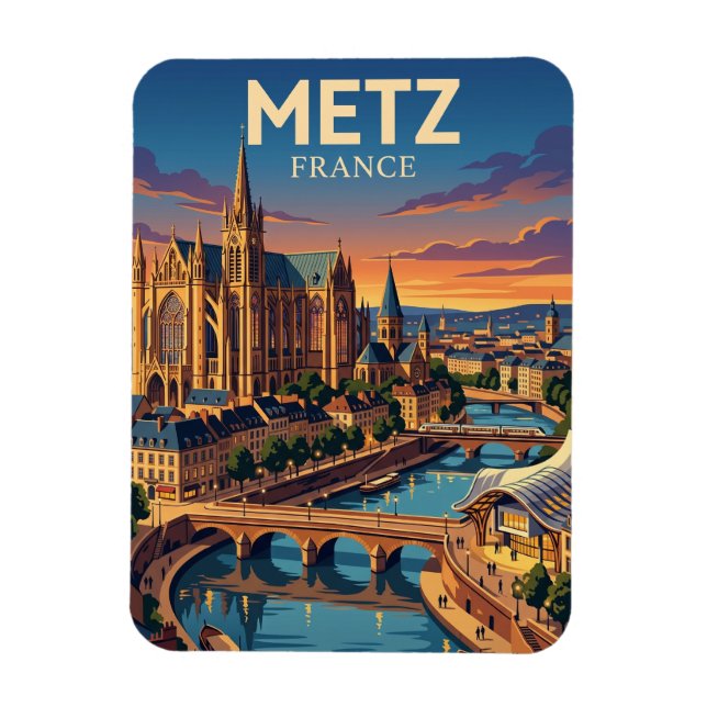 Ímã Metz França (Vertical)