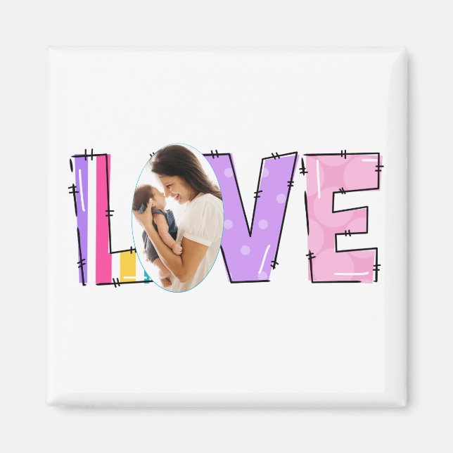 Imã Meu Amor Minha Família | Crie sua própria foto (Frente)