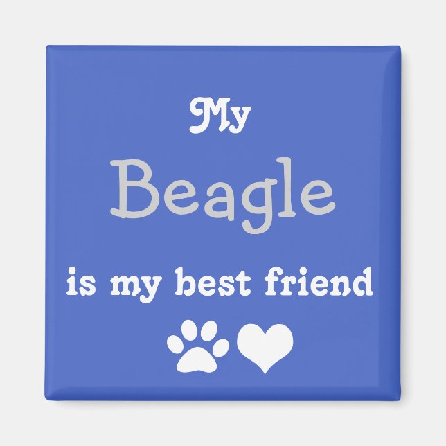 Imã Meu Beagle é meu melhor amigo (Frente)