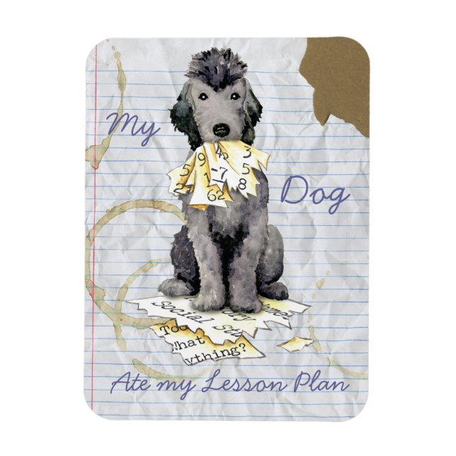 Ímã Meu Bedlington Terrier Comeu Meu Magneto De Plano  (Vertical)
