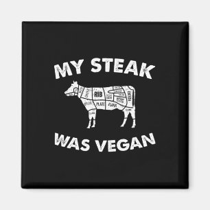 Imã Meu Bife Era Vegan - Engraçado Comedor De Carne