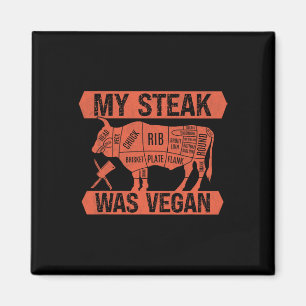 Imã Meu Bife Era Vegan Engraçado Comido De Carne Rouba