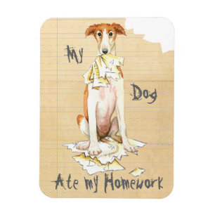 Ímã Meu Borzoi Comeu Minha Casa
