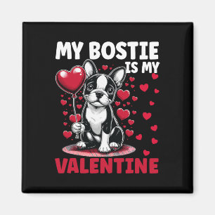 Imã Meu Bostie É Meu Namorados Boston Terrier Dog Vale