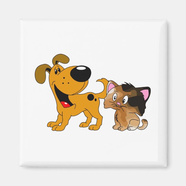 Imã Meu Cachorro Adora Gatos! (Frente)