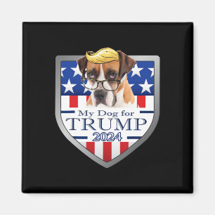 Imã Meu Cachorro Para Trump Boxer Com Óculos Homens Mu