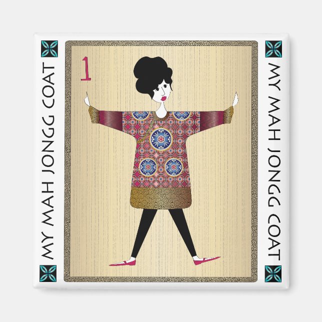 Imã Meu Casaco Mah Jongg 02: Magnet (Frente)