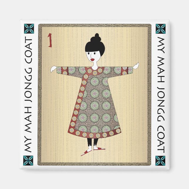 Imã Meu Casaco Mah Jongg 03: Magnet (Frente)