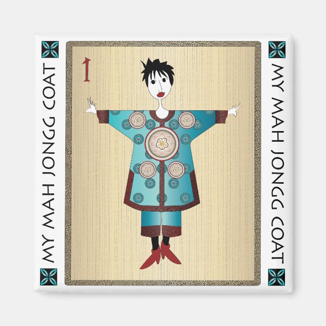 Imã Meu Casaco Mah Jongg 04: Magnet (Frente)