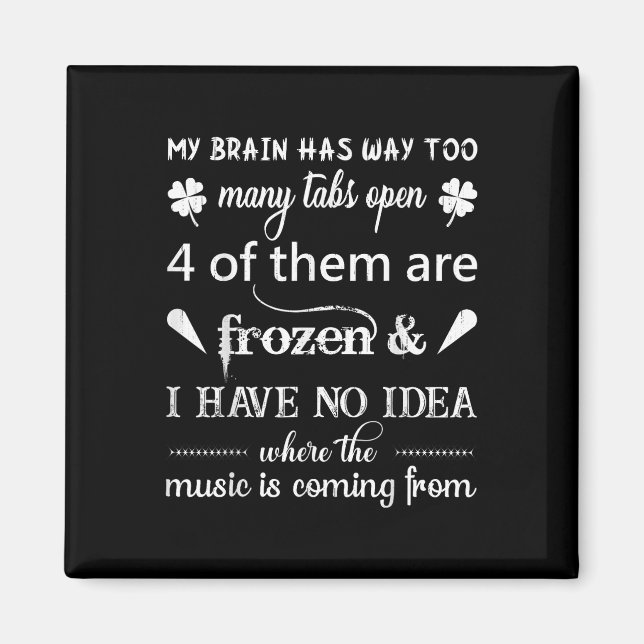 Imã Meu Cérebro Tem Muitas Guias... A Música É Co (Frente)