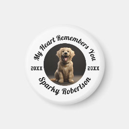 Imã Meu Coração Lembra de Você Memorial de Pet