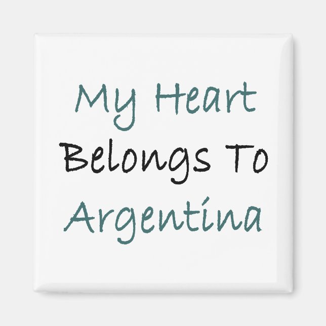 Imã Meu Coração Pertence À Argentina (Frente)