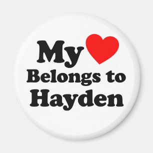 Imã Meu coração pertence a Hayden