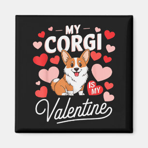 Imã Meu Corgi É Meu Namorado Fofo Divertido Amante De