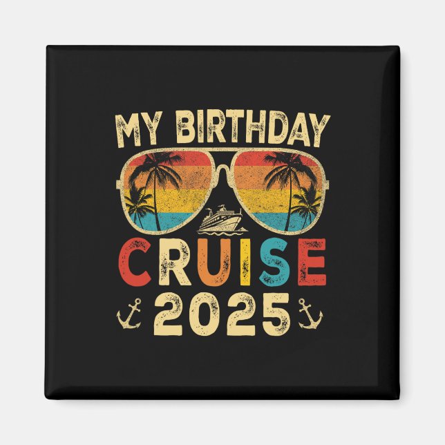 Imã Meu Cruise de Aniversário do Partido Cruise 2025,  (Frente)