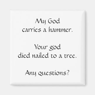 Imã Meu Deus/Seu Deus Magneta Quadrada