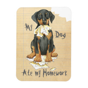 Ímã Meu Doberman Comeu Minha Casa