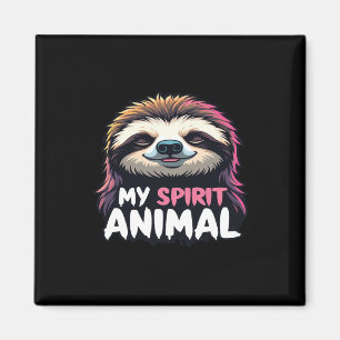Imã Meu Espírito Animal - Design de Lama Lenta Relaxad