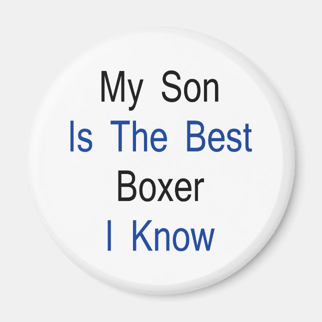 Imã Meu Filho É O Melhor Boxer Que Eu Conheço (Frente)