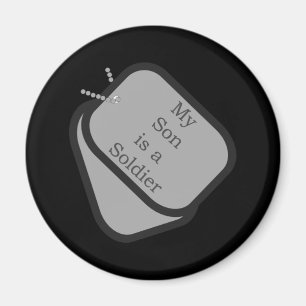 Imã Meu filho é um soldado Dog tags