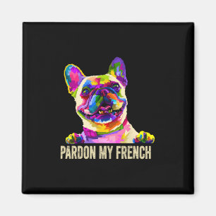Imã Meu Francês - Arte Pop Divertido Frenchie Bulldog