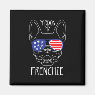 Imã Meu Frenchie - Cachorro Francês Divertido Bandeira