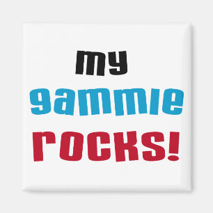 Imã Meu Gammie Rocks T shirts e presentes