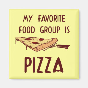 Imã Meu Grupo de Comidas favorito é Pizza