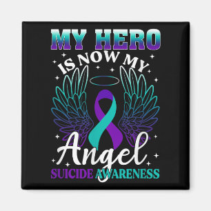 Imã Meu Herói Agora É Meu Anjo Suicídio Roxo Turquesa 