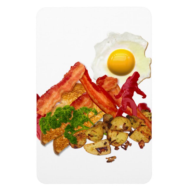 Ímã Meu Ketchup foi esquadrão para decoração de bacon (Vertical)