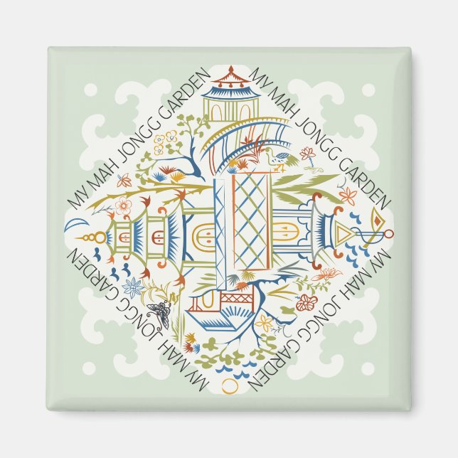 Imã Meu Magneto Mah Jongg Garden (Frente)