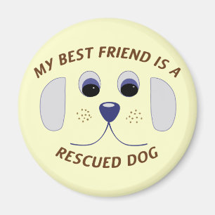 Imã Meu melhor amigo é um cão resgatado