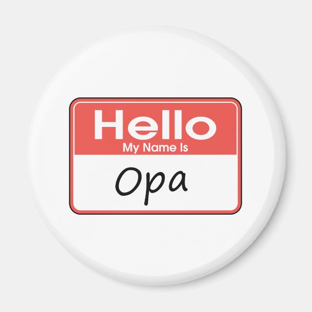 Imã Meu nome é Opa (Frente)