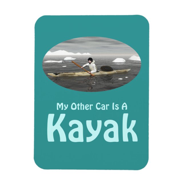 Ímã Meu Outro Carro É Um Kayak (Vertical)