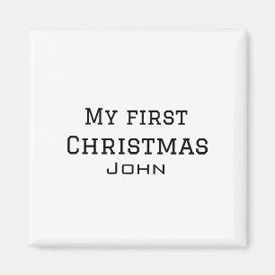 Imã Meu primeiro Natal adiciona nome masculino masculi