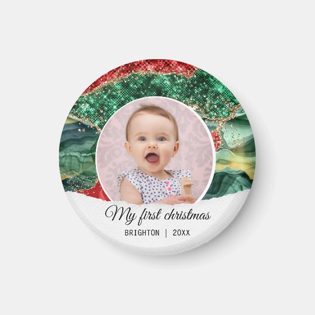 Imã Meu primeiro Natal de aniversário (Frente)