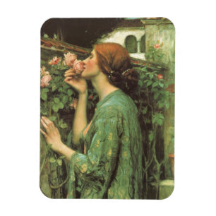Ímã Meu Rosa doce, ou Alma do Rosa por Waterhouse