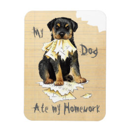 Ímã Meu Rottweiler Comeu Meu Trabalho De Casa