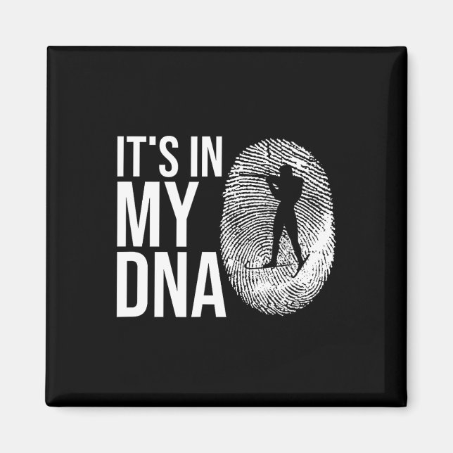 Imã Meu Slogan De Esqui De Impressão Digital Do Dna Bi (Frente)