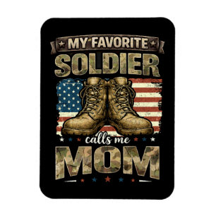 Ímã Meu soldado favorito me chama de mãe