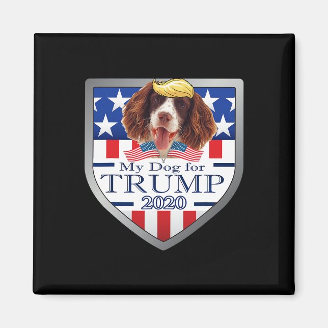 Imã Meu Springer Spaniel Inglês Para Trump (Frente)